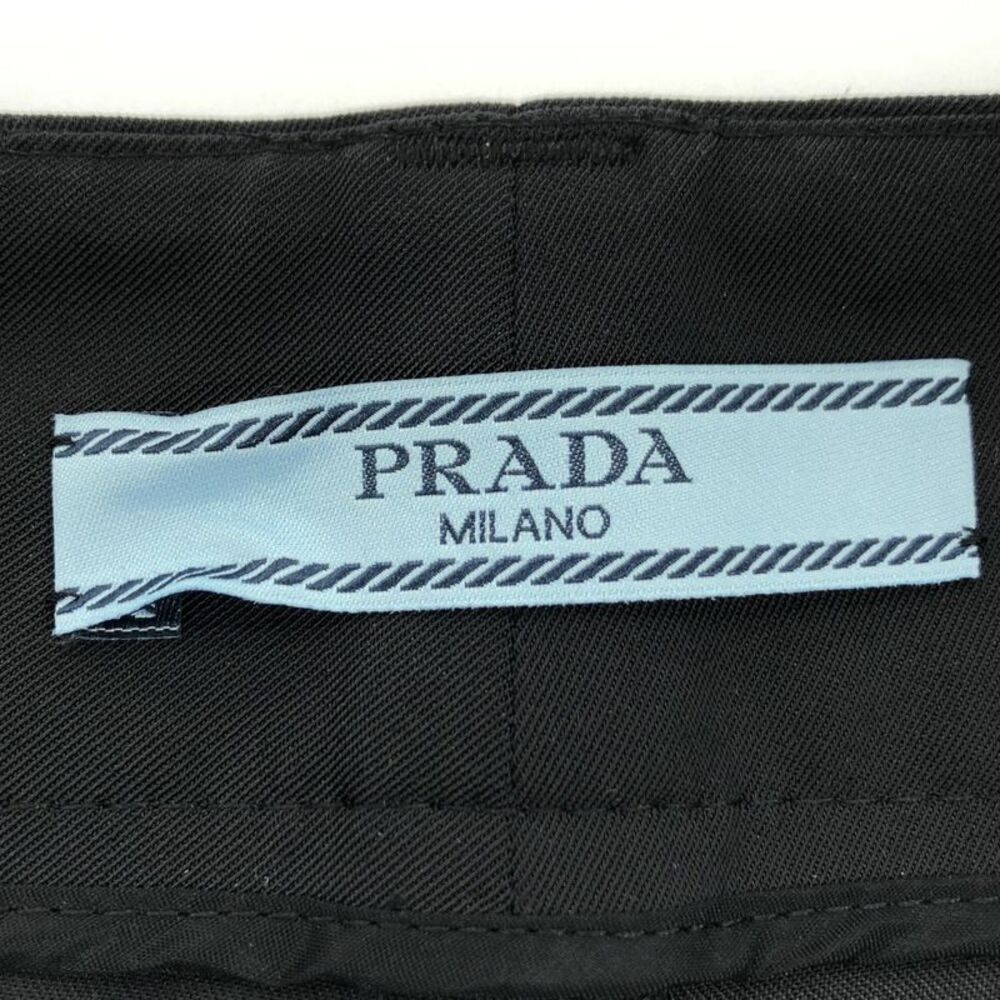 Prada - Logo Rubber Patch Slacks - S - Black - Wo… - image 6